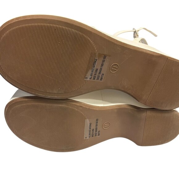 Wild Fable Women's Platform High Heel Sandals Ankle Strap Crisscross White 11 - Picture 9 of 12